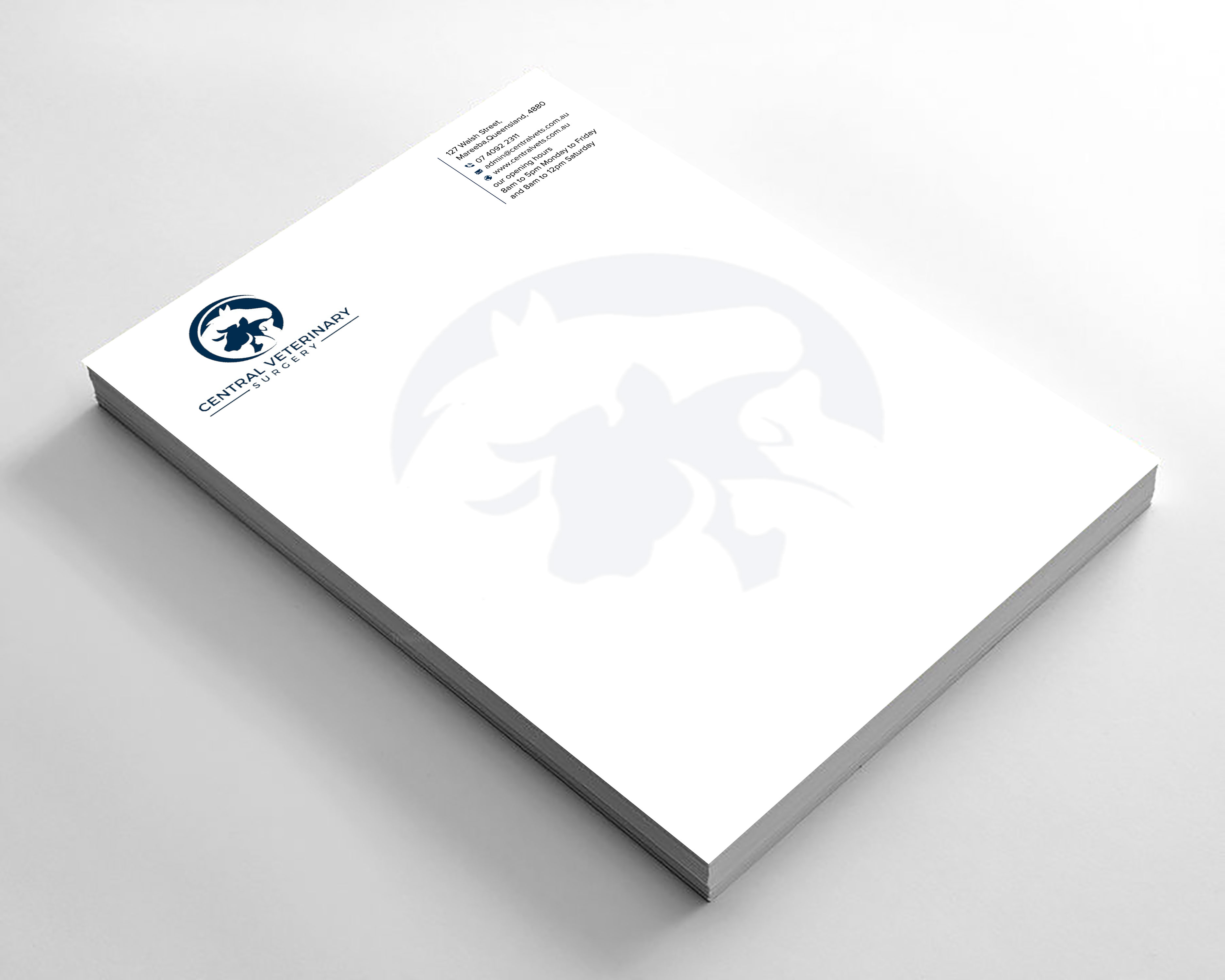 Letterhead Design by sadikul islam for Central Veterinary Surgery | Design #28354279