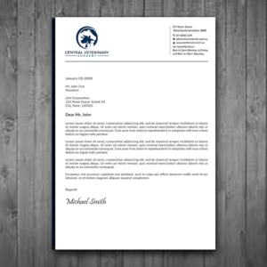 Diseño de Membrete por sadikul islam para Central Veterinary Surgery | Diseño: #28354284