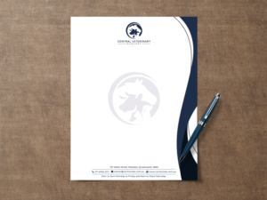 Letterhead Design by Creative Moon Design for Central Veterinary Surgery | Design: #28360155