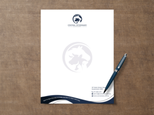 Letterhead Design by Creative Moon Design for Central Veterinary Surgery | Design: #28360159