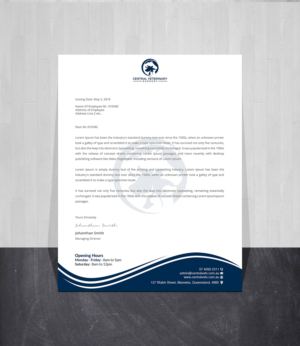 Letterhead Design by Creations Box 2015 for Central Veterinary Surgery | Design: #28358574