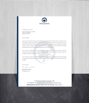 Letterhead Design by Creations Box 2015 for Central Veterinary Surgery | Design: #28358577