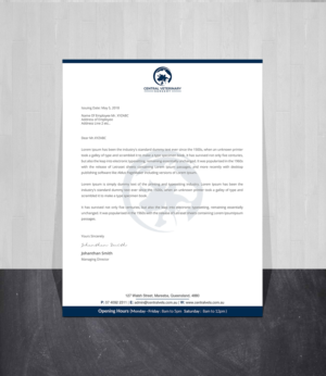 Letterhead Design by Creations Box 2015 for Central Veterinary Surgery | Design: #28358578