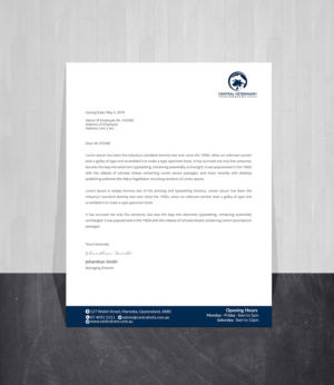 Letterhead Design by Creations Box 2015 for Central Veterinary Surgery | Design: #28358599
