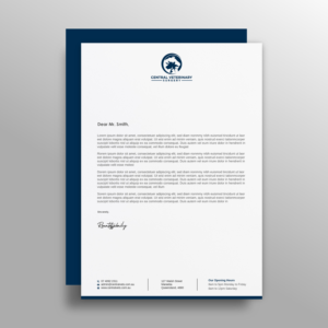 Letterhead Design by LAXMI DESIGNHUB for Central Veterinary Surgery | Design: #28351065