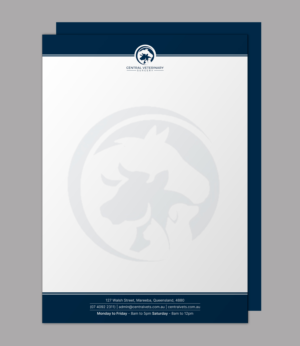 Letterhead Design by chandrayaan.creative for Central Veterinary Surgery | Design: #28356295