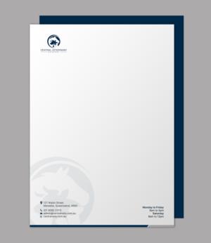 Letterhead Design by chandrayaan.creative for Central Veterinary Surgery | Design: #28356296