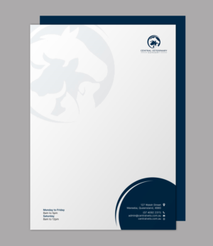 Letterhead Design by chandrayaan.creative for Central Veterinary Surgery | Design: #28356297