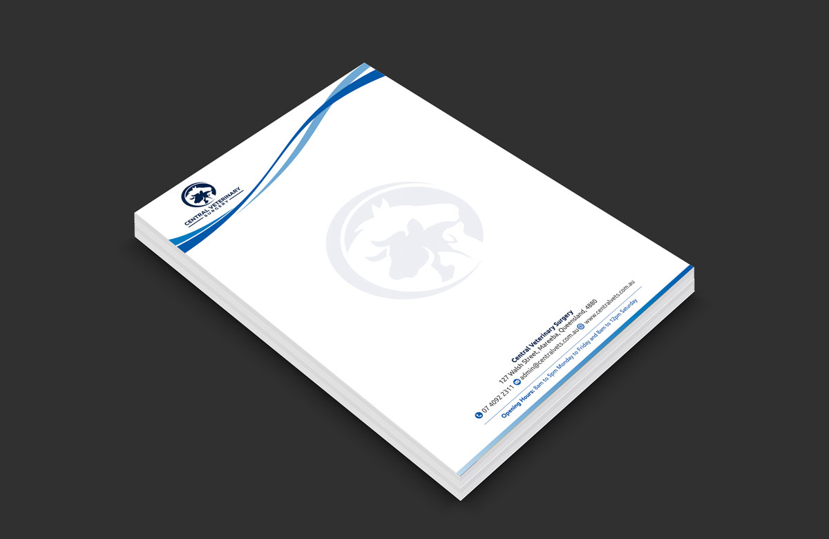 Diseño de Membrete por alpesh9520 para Central Veterinary Surgery | Diseño #28353370