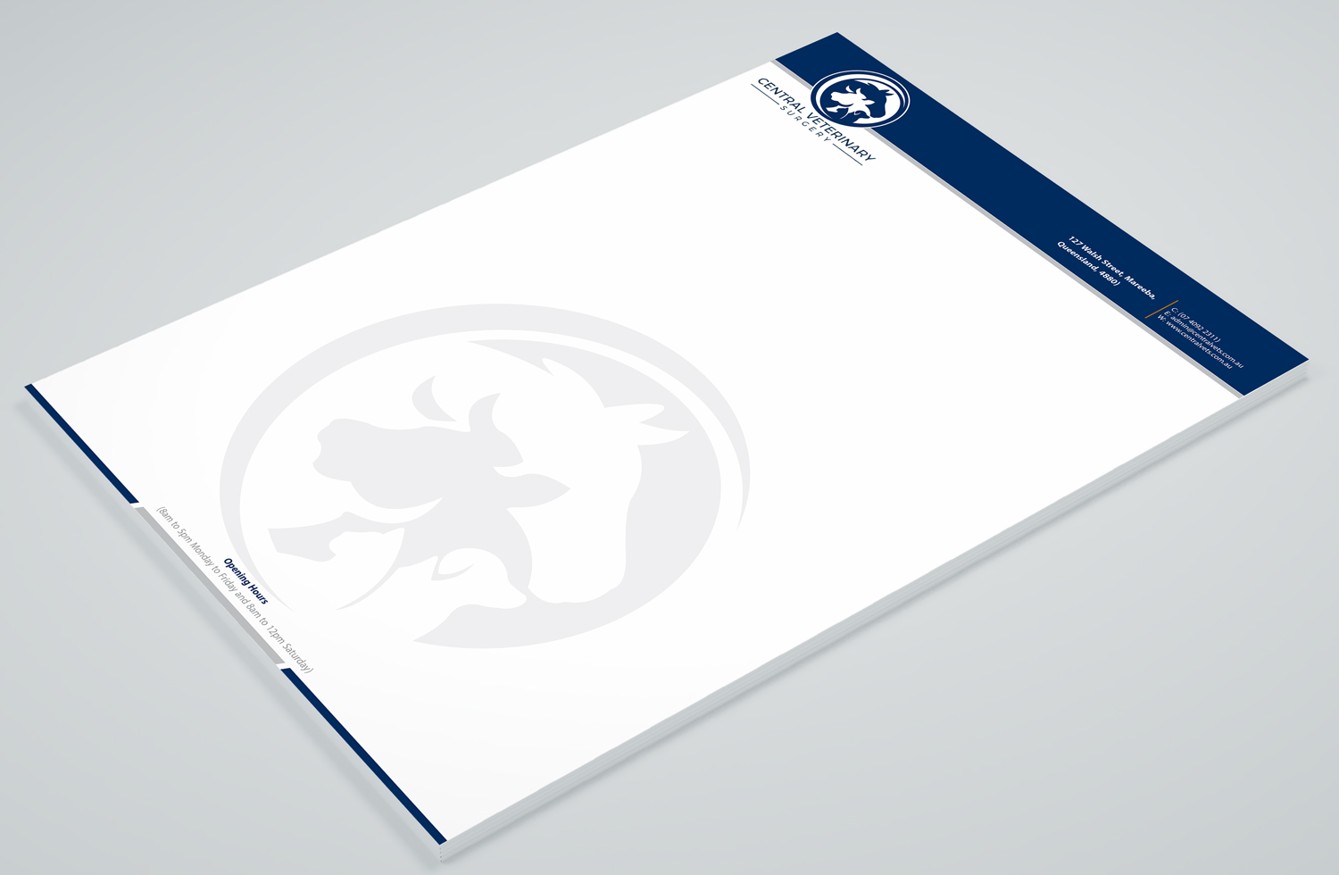 Letterhead Design by Petter Goms for Central Veterinary Surgery | Design #28350736