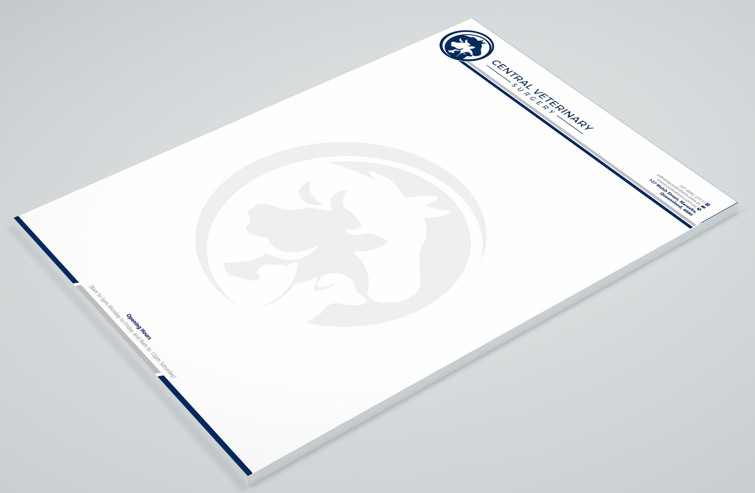 Letterhead Design by Petter Goms for Central Veterinary Surgery | Design #28350789