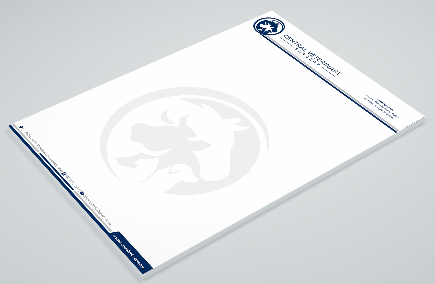 Letterhead Design by Petter Goms for Central Veterinary Surgery | Design #28351820