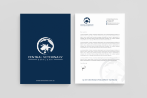 Letterhead Design by R.design for Central Veterinary Surgery | Design: #28364197