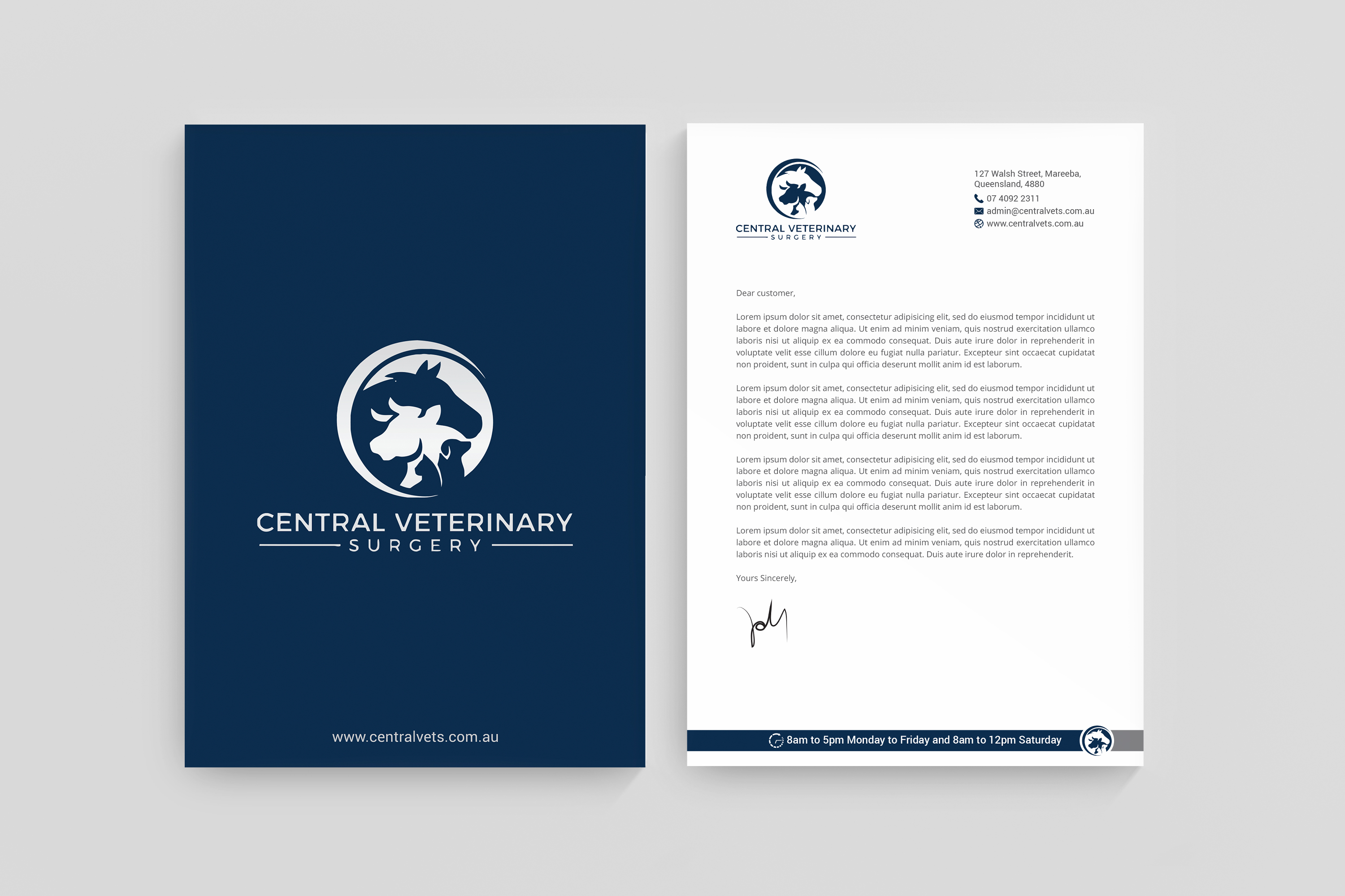 Diseño de Membrete por R.design para Central Veterinary Surgery | Diseño #28364198