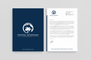 Letterhead Design by R.design for Central Veterinary Surgery | Design: #28364199