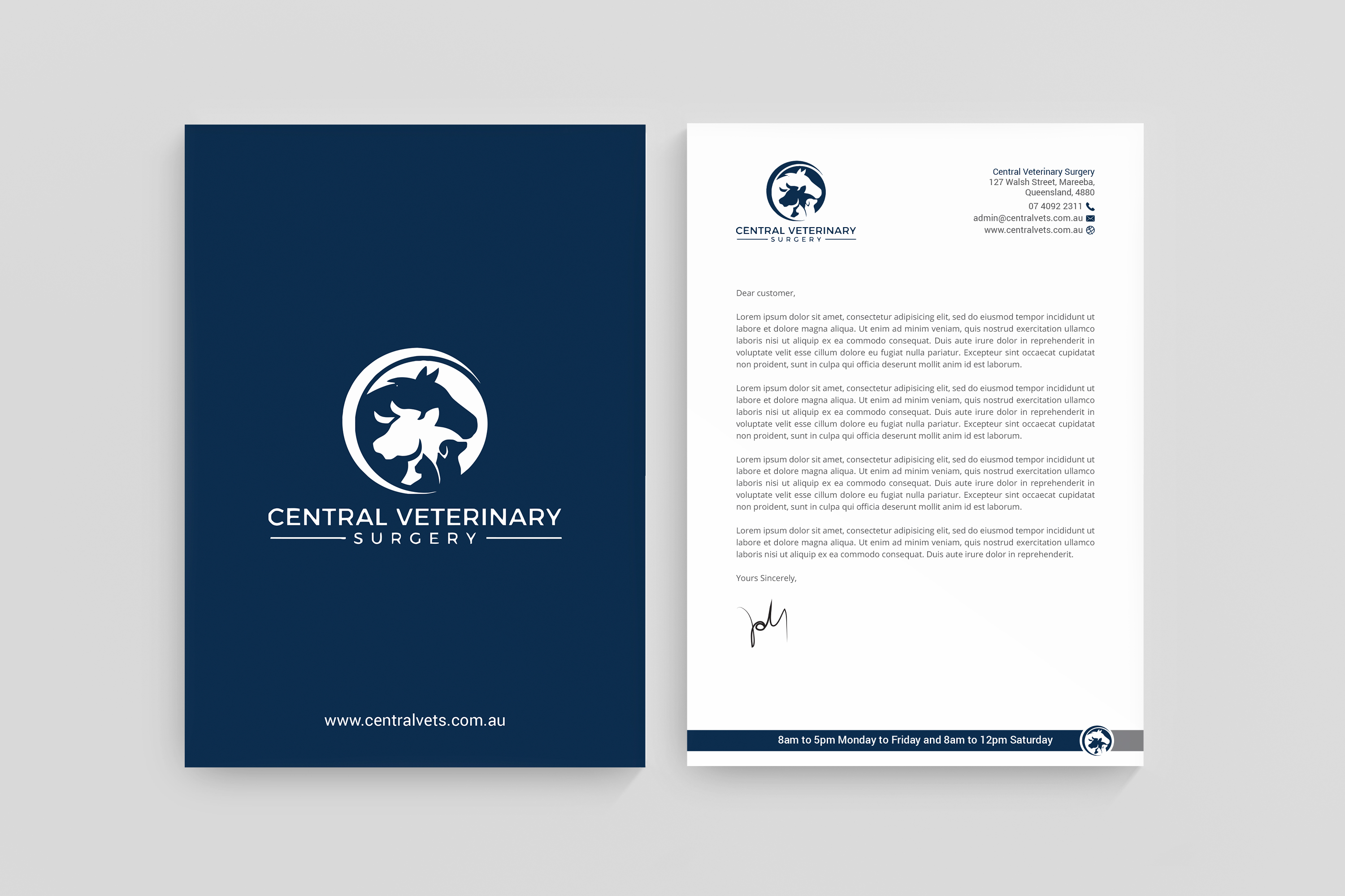 Diseño de Membrete por R.design para Central Veterinary Surgery | Diseño #28365888