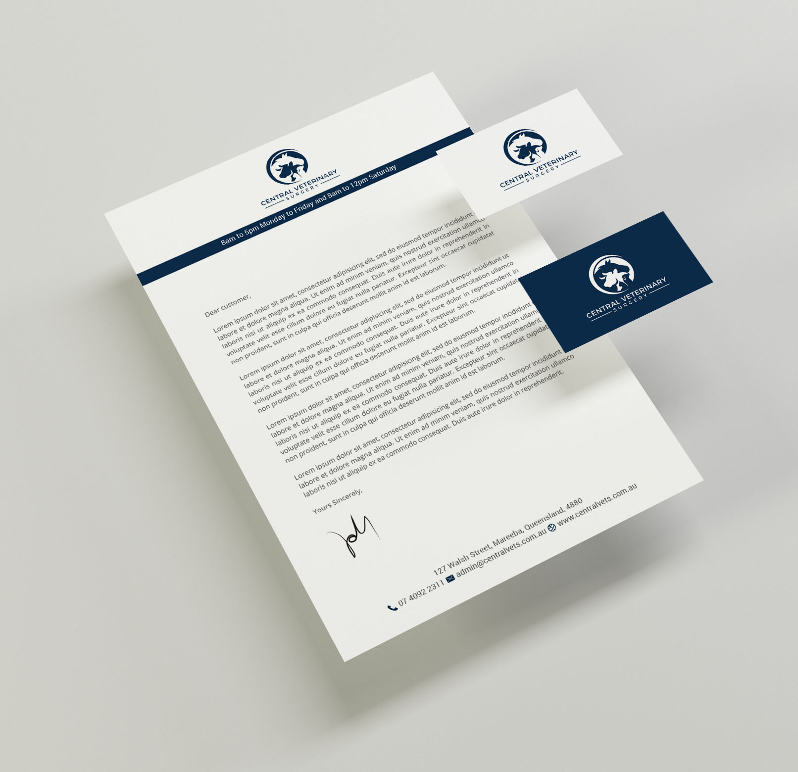 Diseño de Membrete por R.design para Central Veterinary Surgery | Diseño #28370880