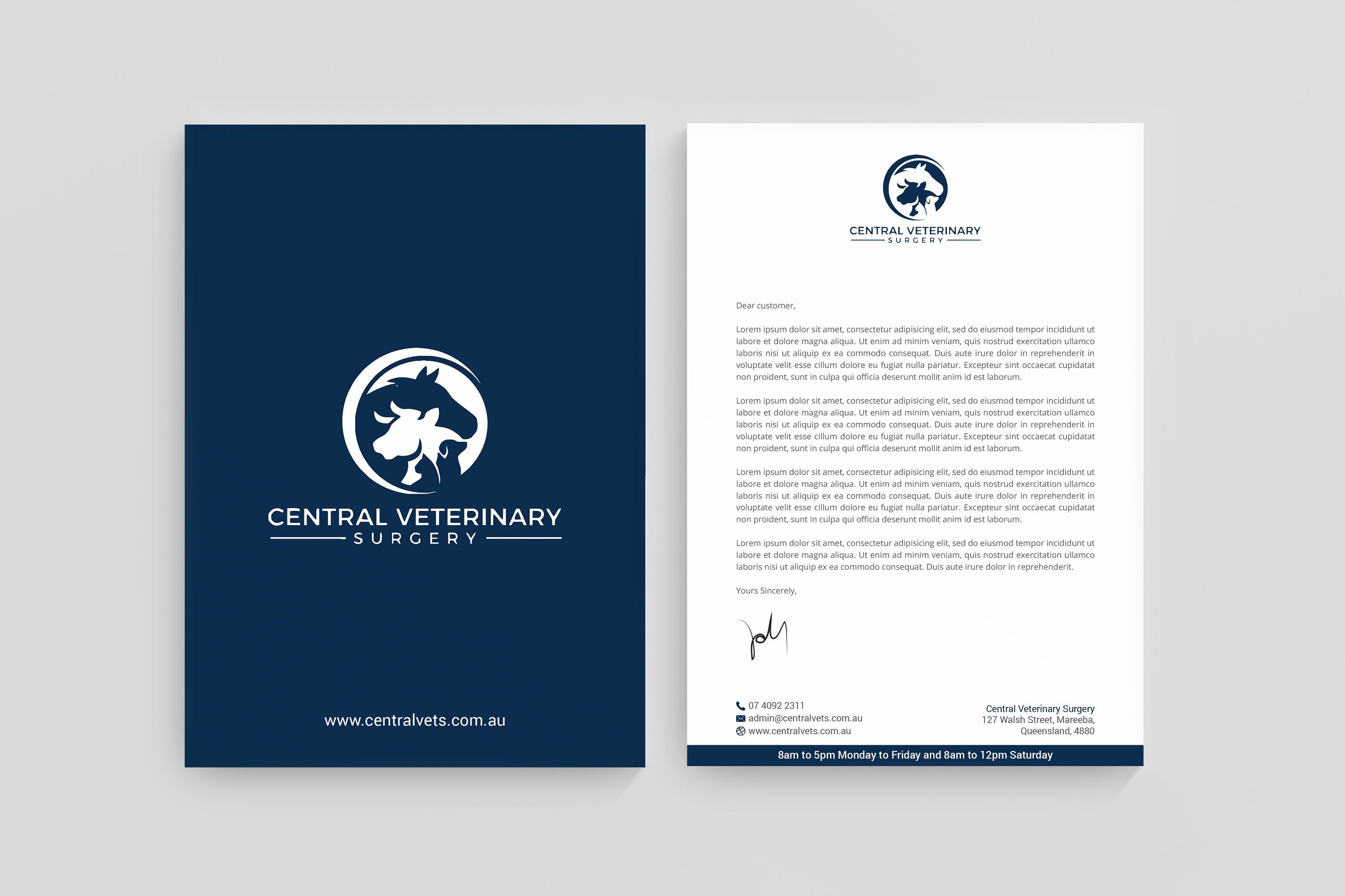 Diseño de Membrete por R.design para Central Veterinary Surgery | Diseño #28370882