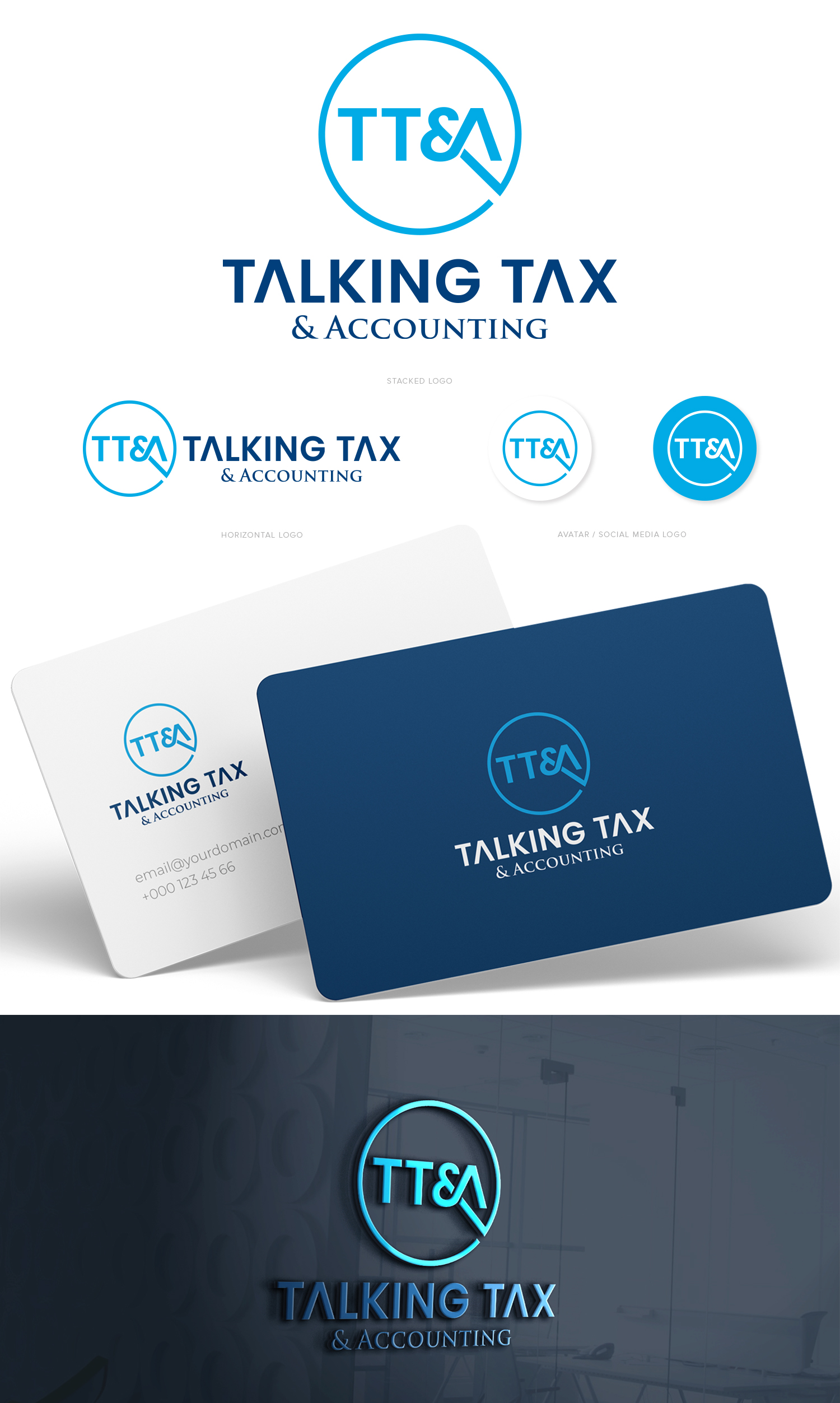 Logo Design by designbysy for Talking Tax and Accounting Pty Ltd | Design #28356536