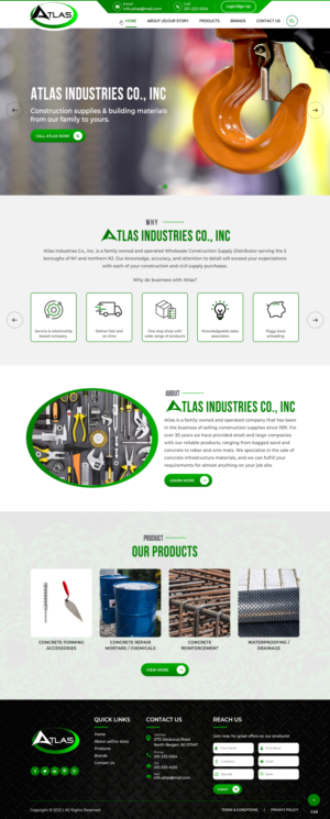 Outdated Atlasnow.com Website redesign | Diseño Web por pb