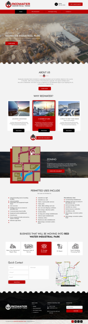 Redwater Industrial Park Needs Website | Diseño Web por bdesigner9