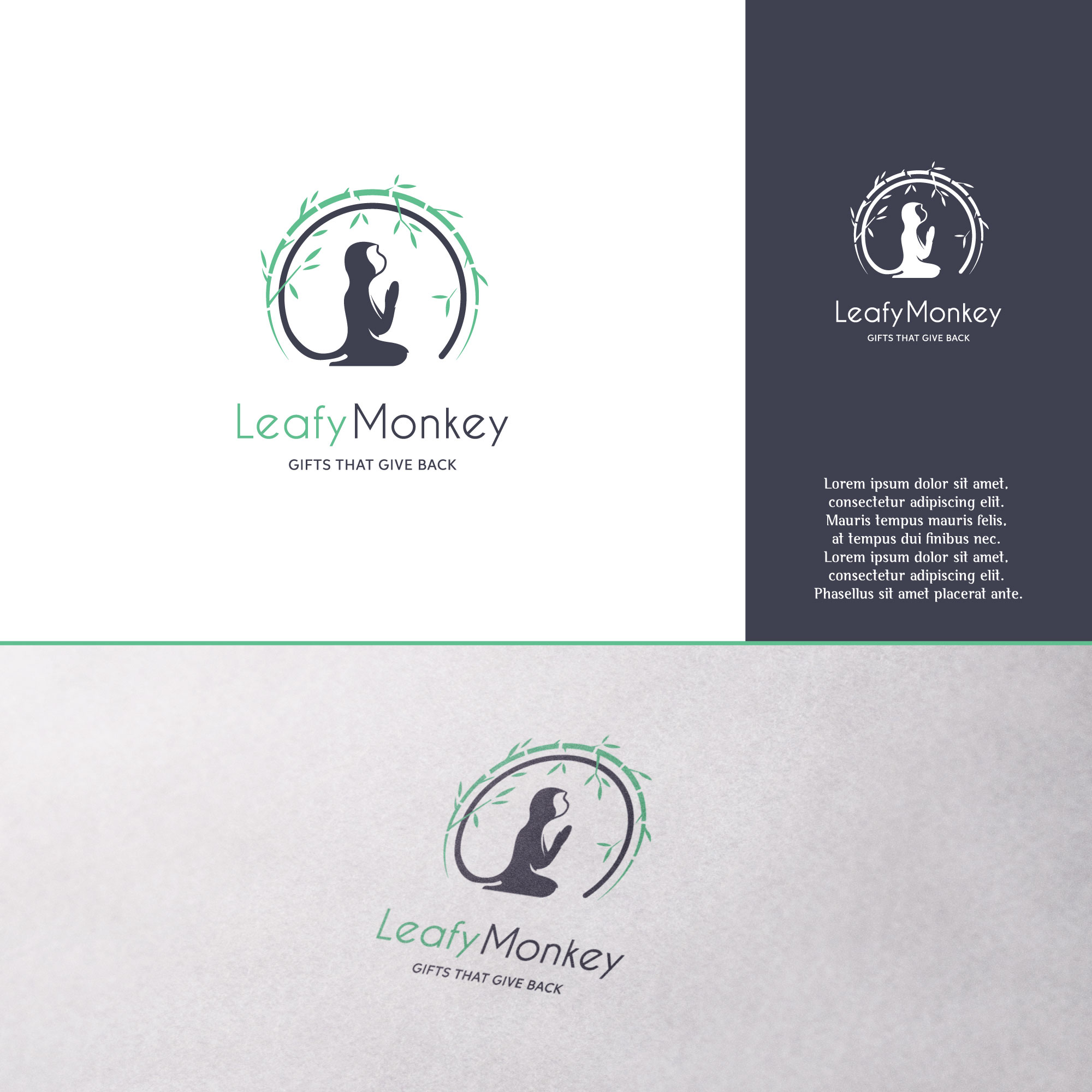 Logo Design by Arjuna Design for Leafy Monkey LLC | Design #28355980