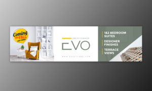 Evo- luxurious rental suites coming soon | Banner-Design von ecorokerz