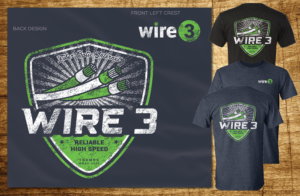Wire 3 First 100 Customer T Shirt Design | T-shirt Design by CoffeeBreak88