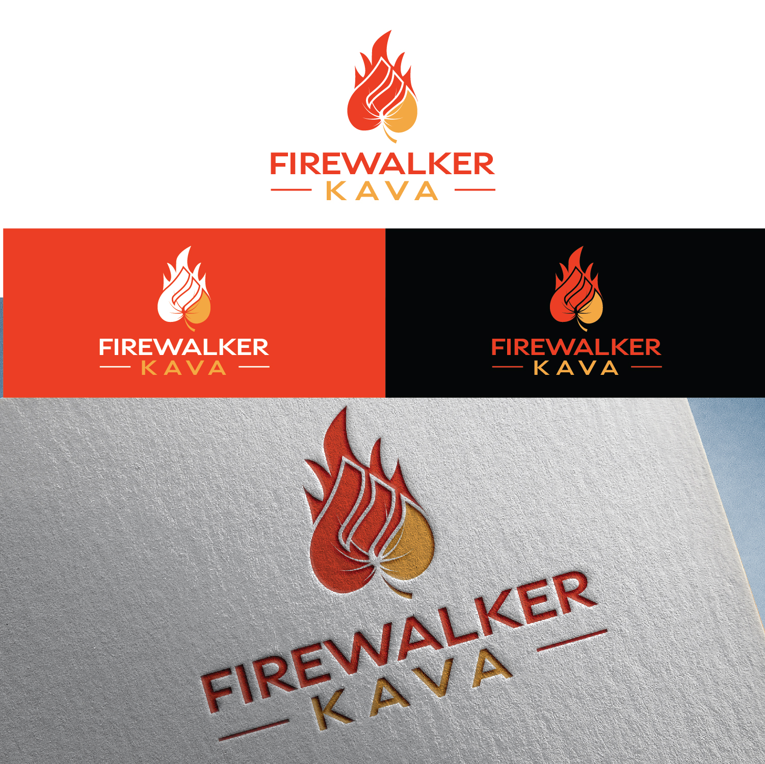 Logo Design by S.H Designs for Firewalker Kava | Design #28372299