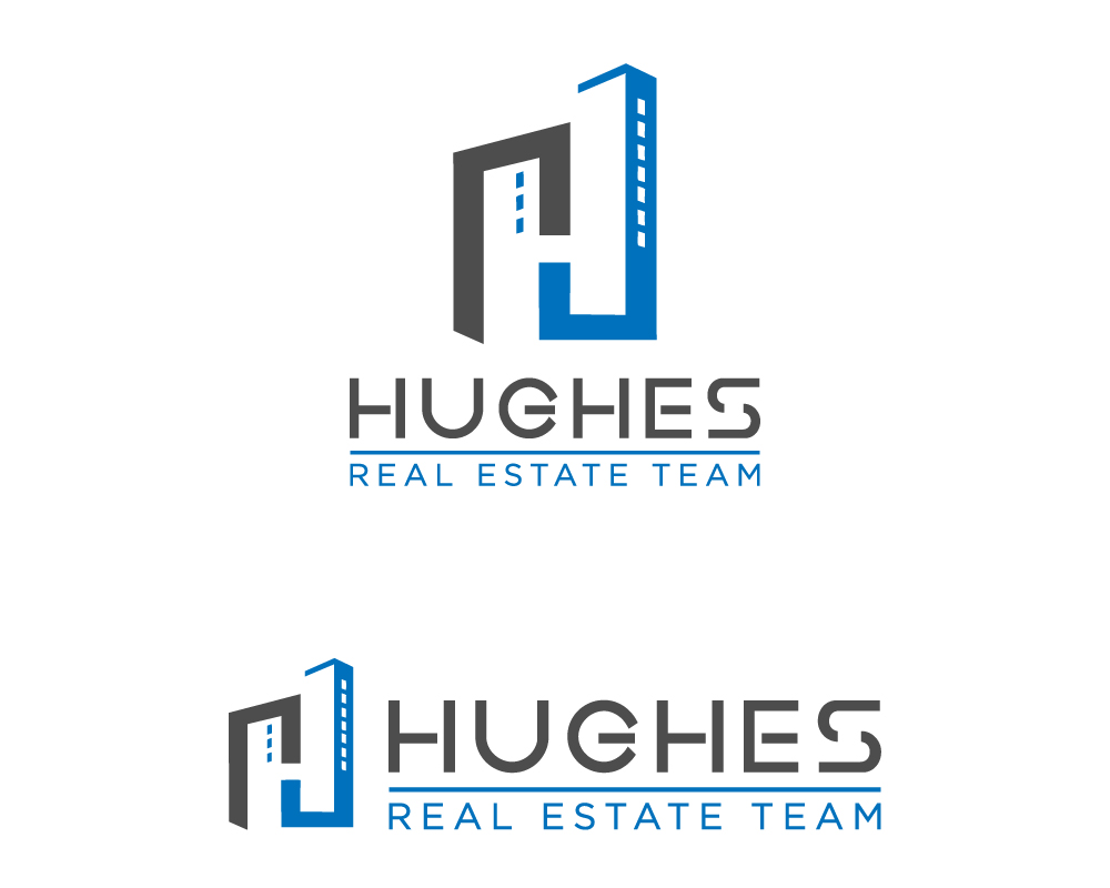 Bold, Playful, Real Estate Logo Design for Hughes Real Estate Team by