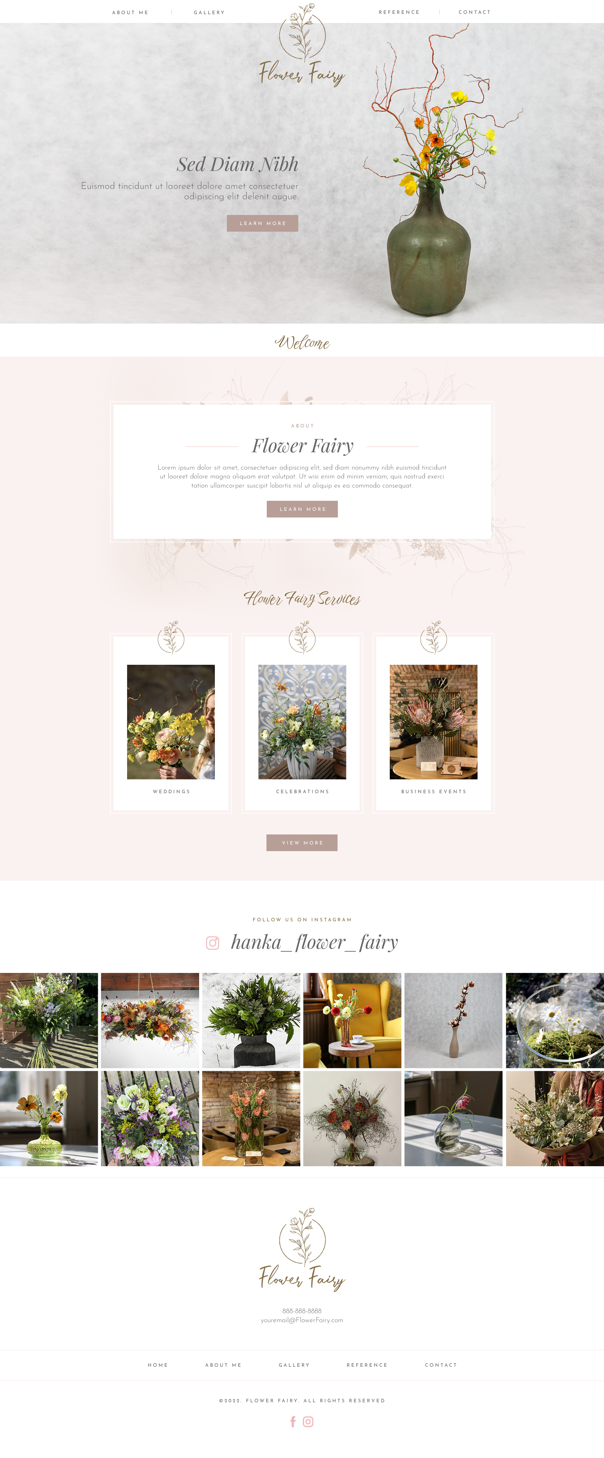 Web Design by Mikai!13 for Flower-fairy | Design #28385496