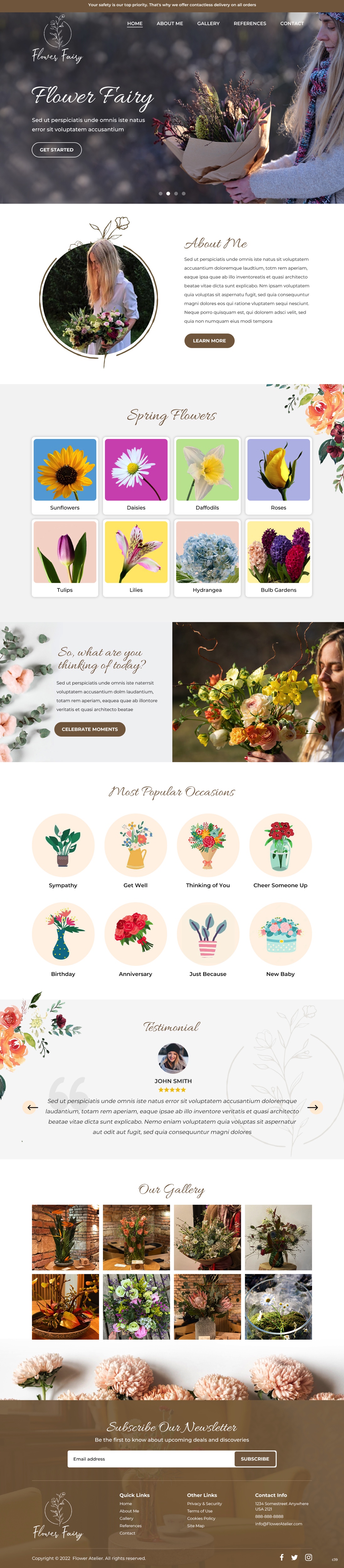 Web Design by pb for Flower-fairy | Design #28364599