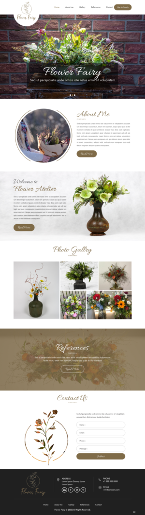 Diseño Web por pb para Flower-fairy | Diseño: #28364602