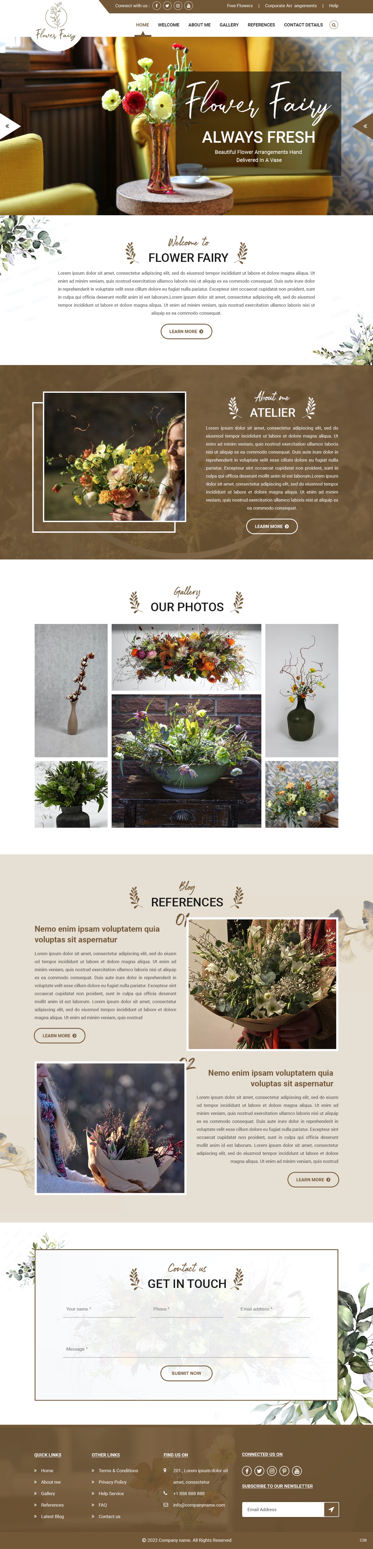 Web Design by pb for Flower-fairy | Design #28364603