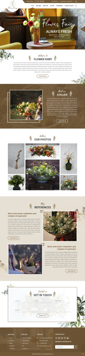Diseño Web por pb para Flower-fairy | Diseño: #28364603