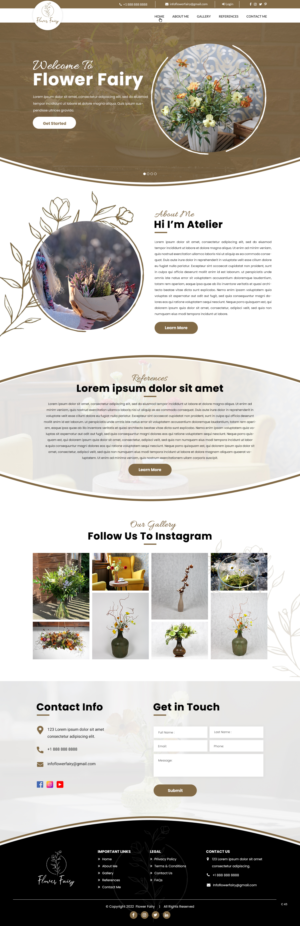 Diseño Web por pb para Flower-fairy | Diseño: #28364613