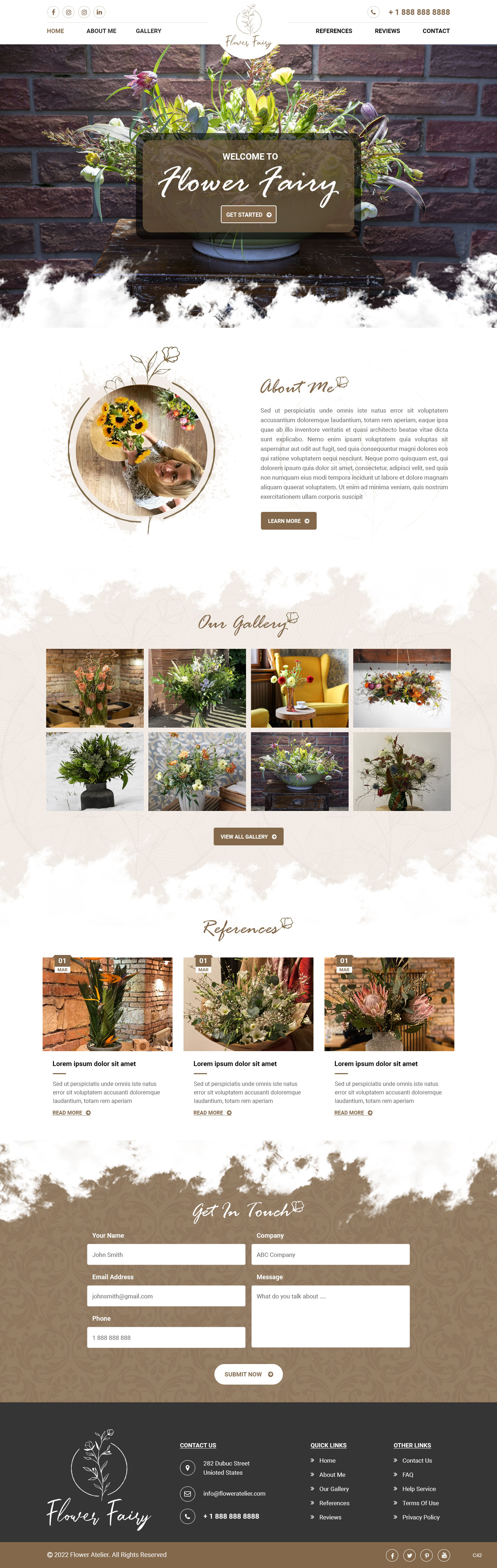 Web Design by pb for Flower-fairy | Design #28364614