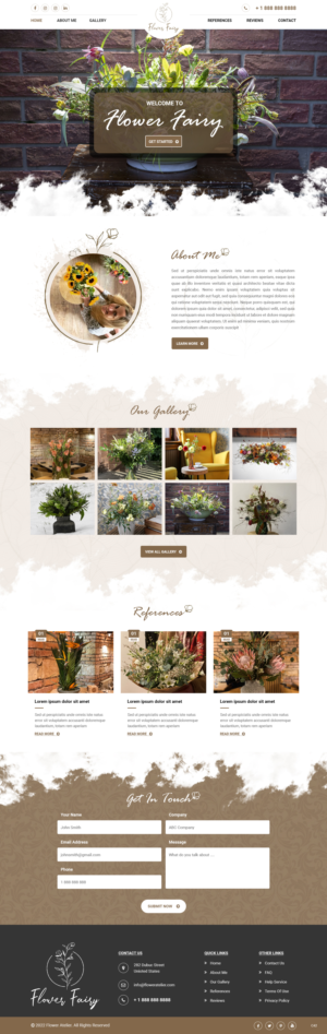 Diseño Web por pb para Flower-fairy | Diseño: #28364614