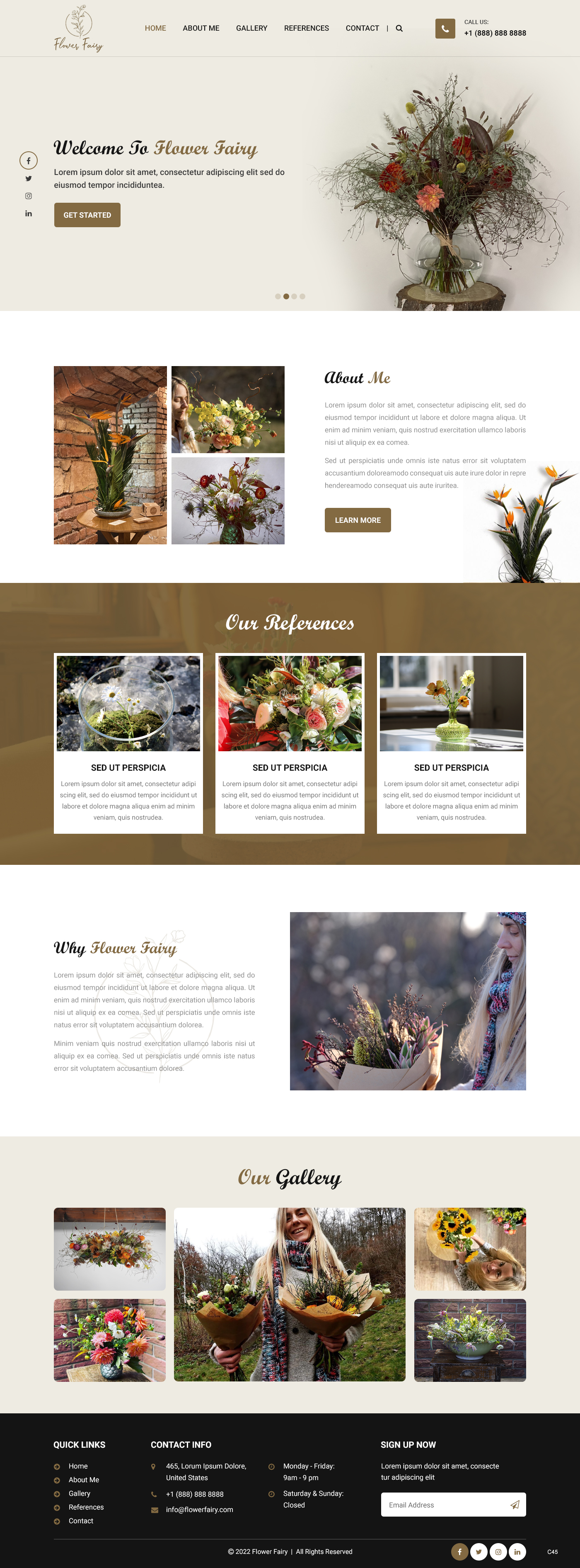 Web Design by pb for Flower-fairy | Design #28364615