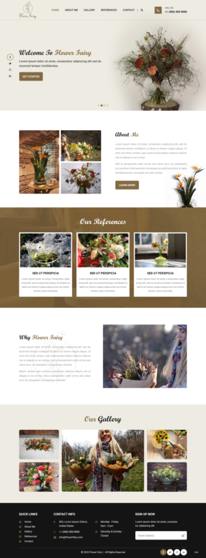 Web Design by pb for Flower-fairy | Design: #28364615