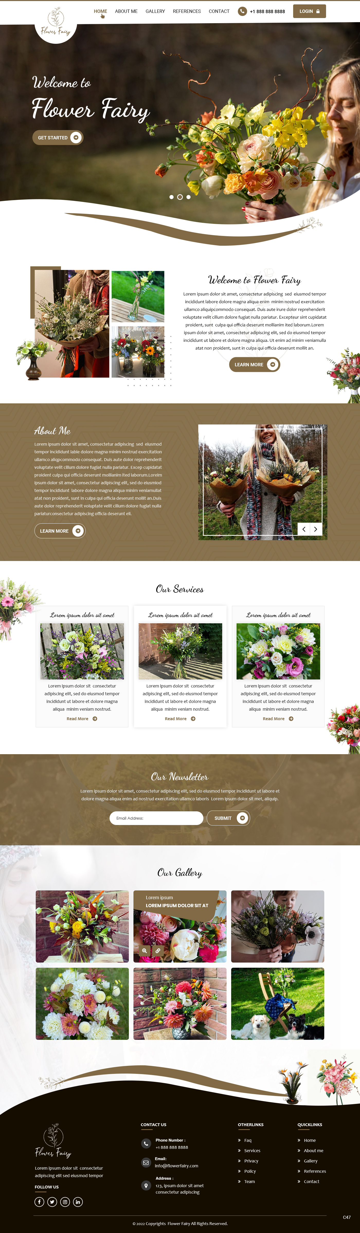 Web Design by pb for Flower-fairy | Design #28364617