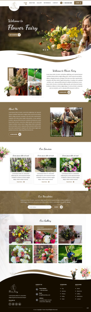 Web Design by pb for Flower-fairy | Design: #28364617