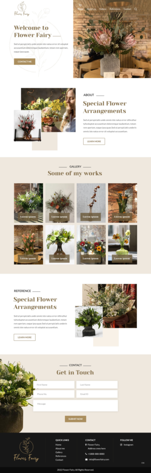 Web Design by pb for Flower-fairy | Design: #28364620