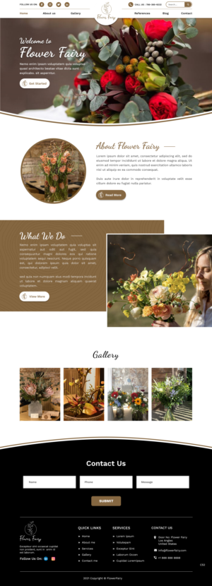 Web Design by pb for Flower-fairy | Design: #28364621