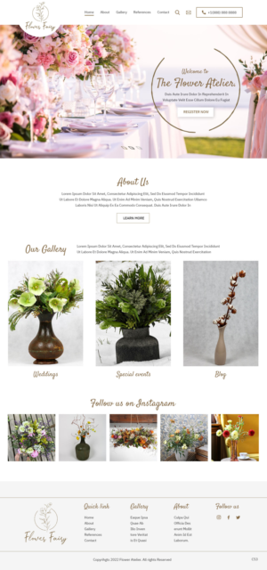 Web Design by pb for Flower-fairy | Design: #28364622