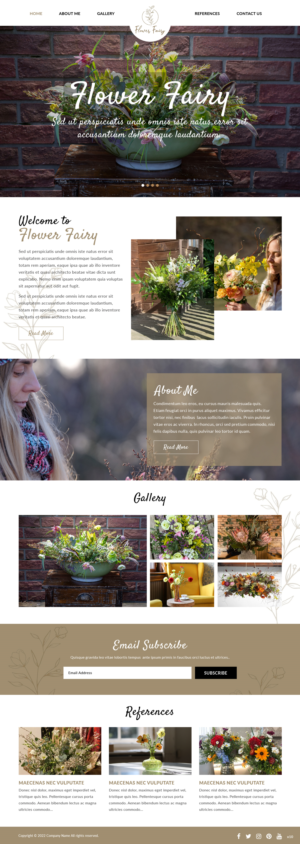 Web Design by pb for Flower-fairy | Design: #28364623