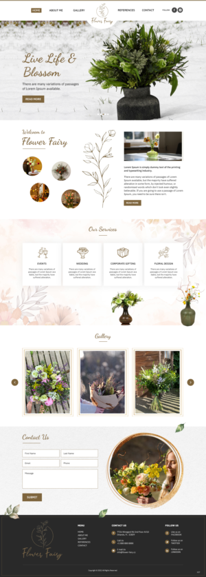 Web Design by pb for Flower-fairy | Design: #28364625