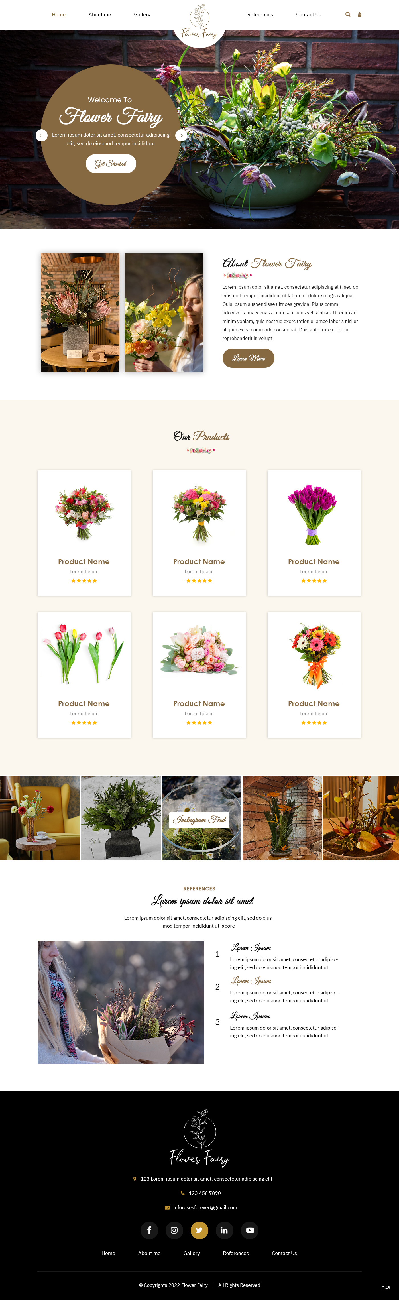 Web Design by pb for Flower-fairy | Design #28368539