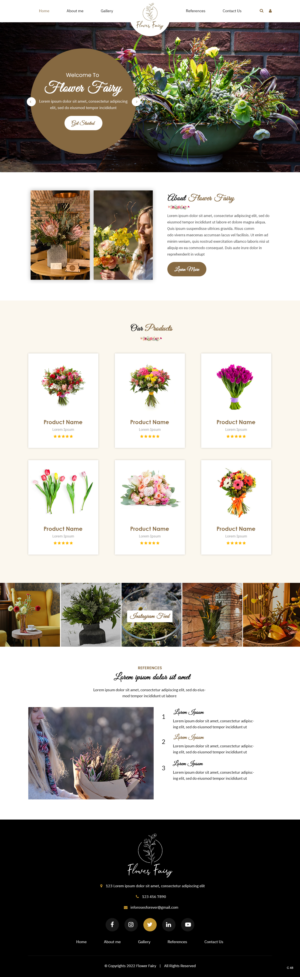 Web Design by pb for Flower-fairy | Design: #28368539