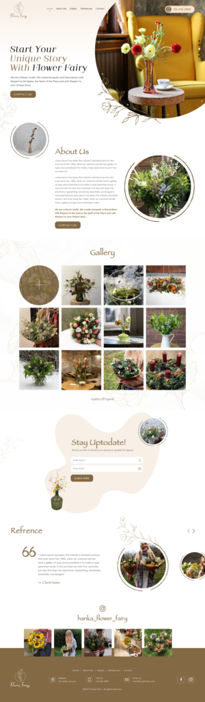 Diseño Web por rightway para Flower-fairy | Diseño: #28364345